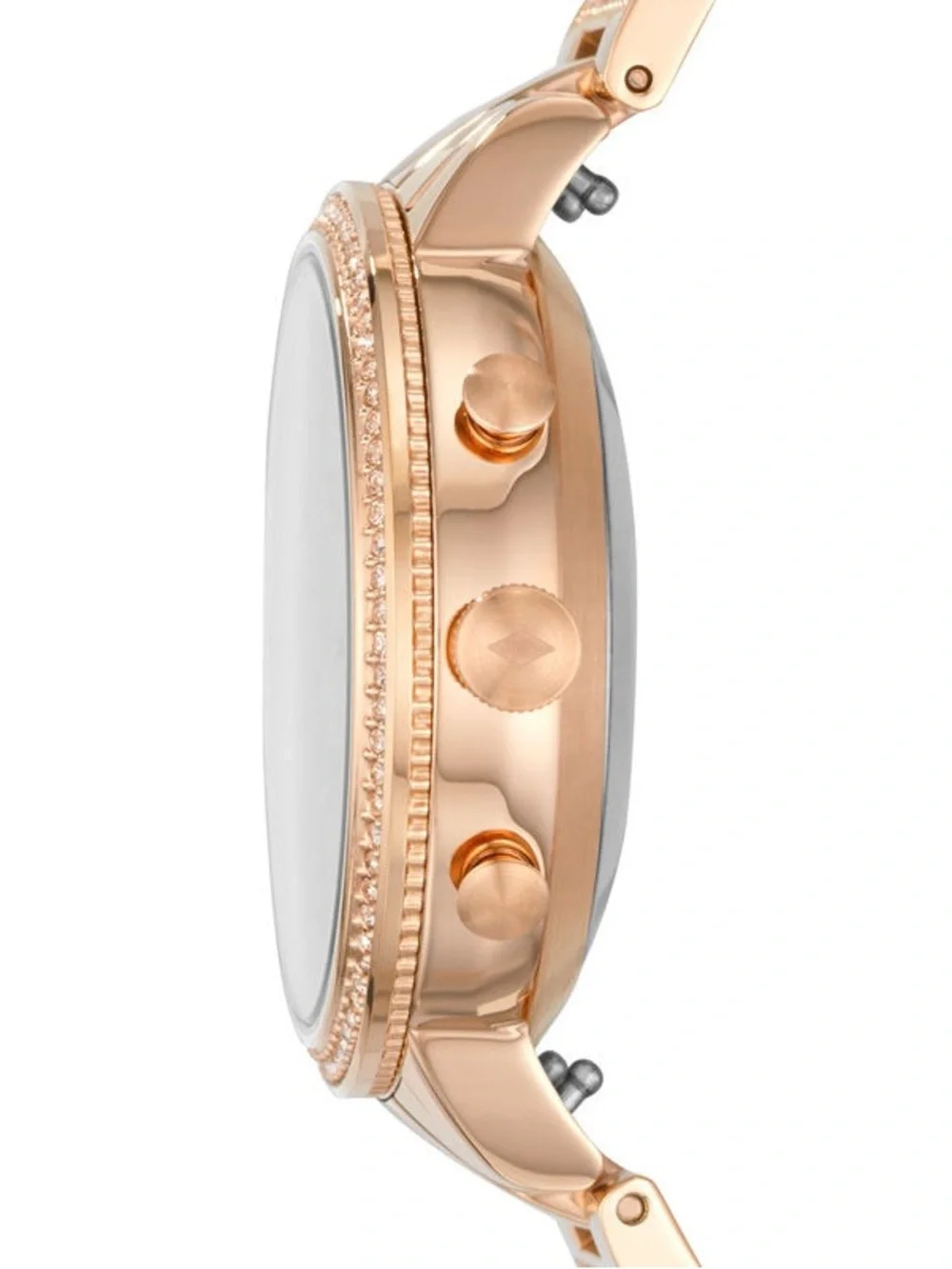 Fossil - Q Virginia Hybrid Smartwatch 36mm Stainless Steel - Rose gold-tone